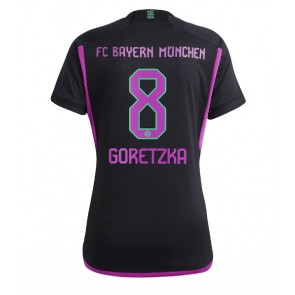 Bayern Munich Leon Goretzka #8 Koszulka Wyjazdowych Kobiety 2023-24 Krótki Rękaw